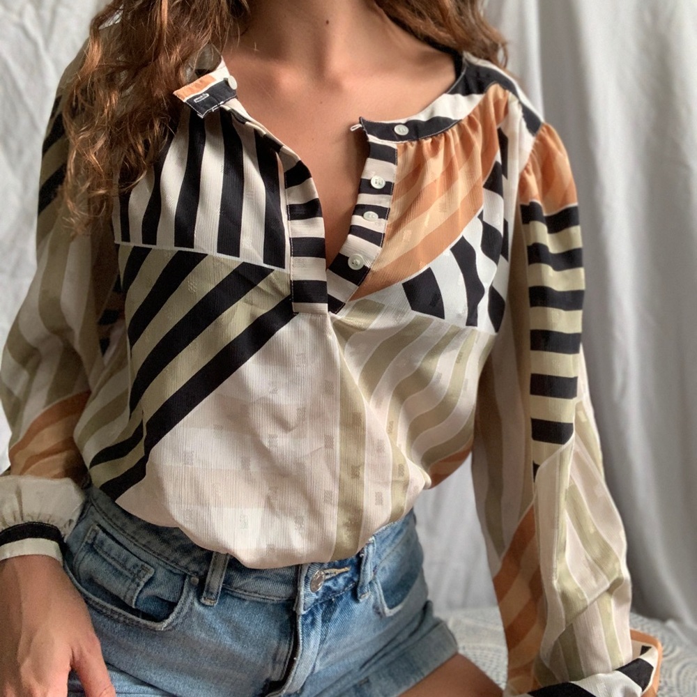 3 for $25 Liz Claiborne multicolor patterned shirt